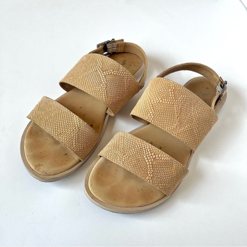 Leather Sandals Tan 7 Made in Italy